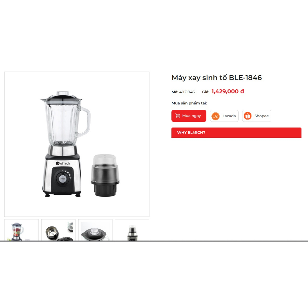 Máy xay sinh tố BLE-1846