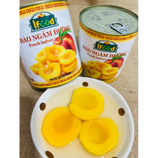 Đào ngâm giòn đóng hộp 580ml