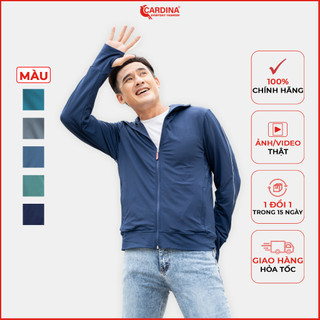 Áo chống nắng nam CARDINA 2 lớp chất thun lạnh cao cấp viền thể thao chống tia UV thiết kế lưới tản nhiệt 2NM02