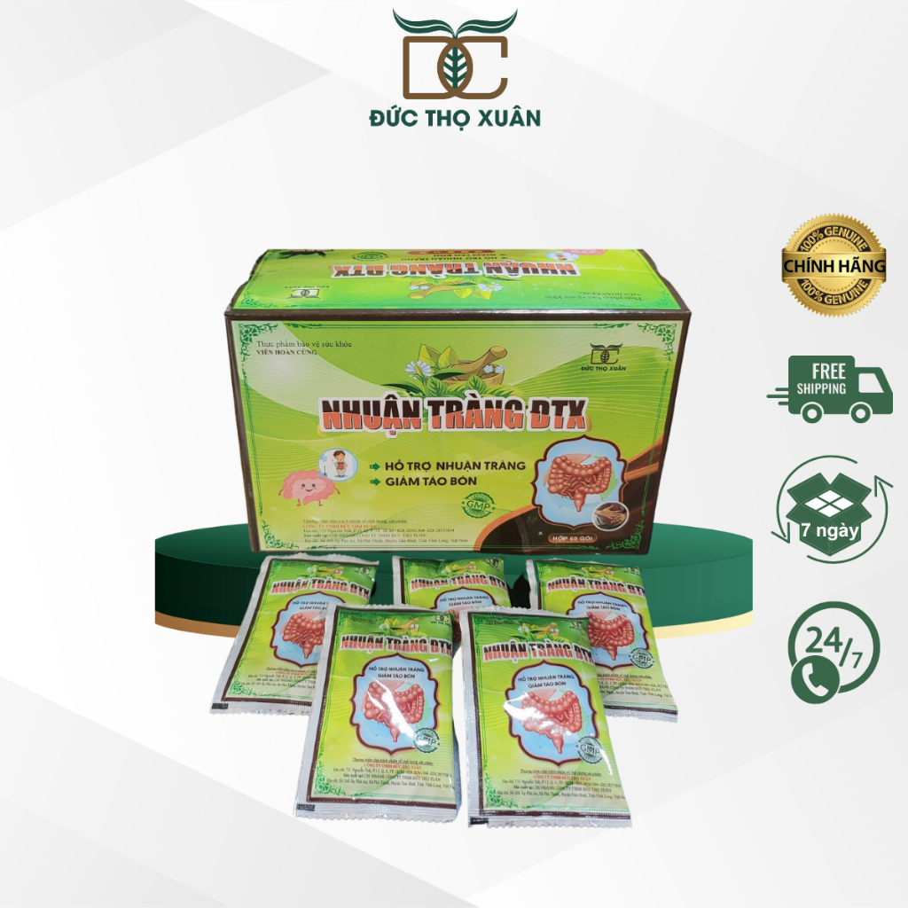 Viên uống Nhuận Tràng Đức Thọ Xuân hỗ trợ giảm táo bón (gói 120 viên)