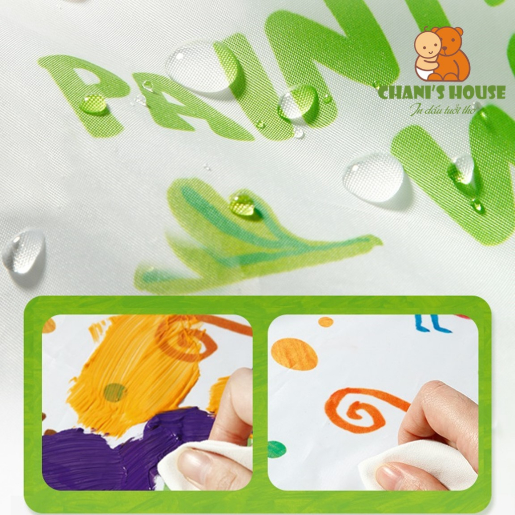 ÁO VẼ MIDEER VÀ JOAN MIRÓ CHỐNG THẤM NƯỚC CHO BÉ 3-6 TUỔI