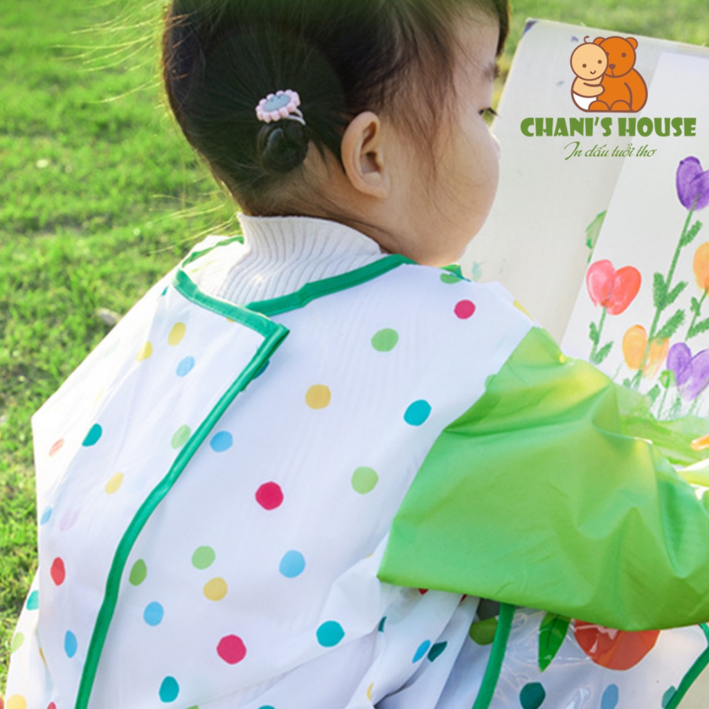 ÁO VẼ MIDEER VÀ JOAN MIRÓ CHỐNG THẤM NƯỚC CHO BÉ 3-6 TUỔI