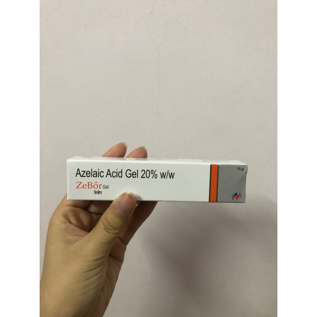 Zebor gel (15g) - 20% azelaic acid, kem chấm mụn hãng Hetero, mờ hết thâm mụn (ezanic, skinoren, azclear) | BigBuy360 - bigbuy360.vn