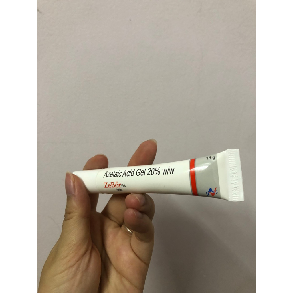 Zebor gel (15g) - 20% azelaic acid, kem chấm mụn hãng Hetero, mờ hết thâm mụn (ezanic, skinoren, azclear) | BigBuy360 - bigbuy360.vn