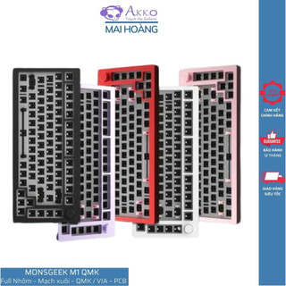 Bộ kit bàn phím cơ akko monsgeek m1 qmk / led rgb / lót foam chống ồn