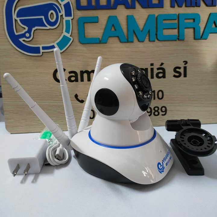 Camera yoosee 3 anten trong nhà xoay 360 độ wifi 2.0Mpx Fhd1080P siêu nét, đàm thoại 2 chiều