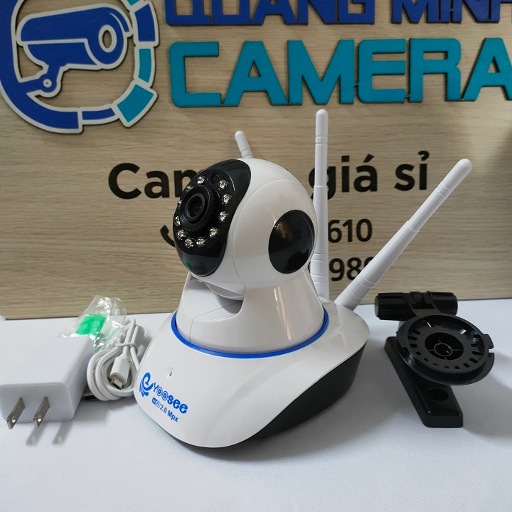 Camera yoosee 3 râu trong nhà quay quét 360 độ, siêu nét, đàm thoại 2 chiều