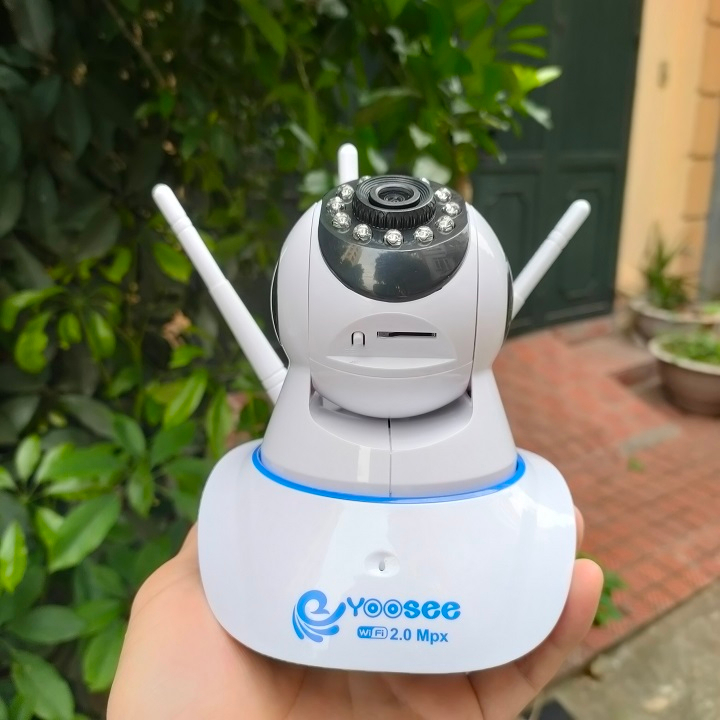 Camera yoosee 3 anten trong nhà xoay 360 độ wifi 2.0Mpx Fhd1080P siêu nét, đàm thoại 2 chiều