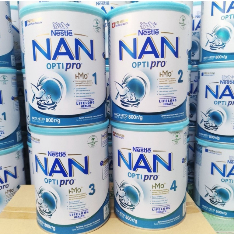 Sữa Nan Nga HMO đủ số 1, 2, 3, 4 800g