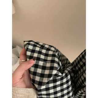 Váy Gingham cổ U chiết eo 60075 IMISS