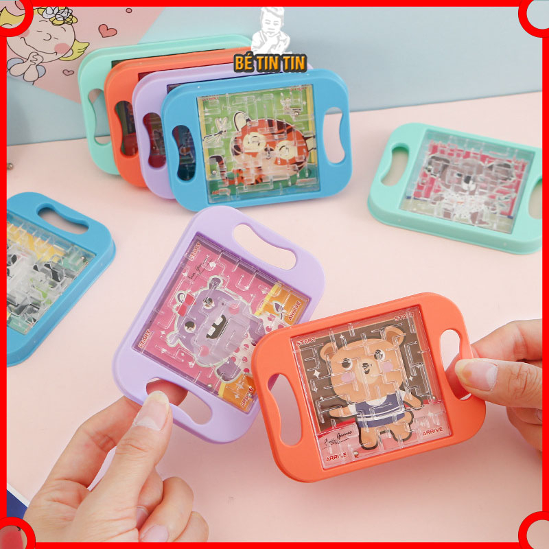 Đồ chơi mê cung lăn bi mô phỏng máy tính bảng 7 x 10 cm giúp trẻ tránh xa điện thoại