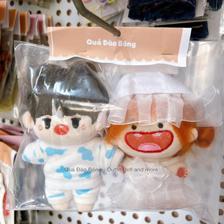 outfit cho doll cung hoàng đạo - Set đầm tiểu thư cho doll 10cm