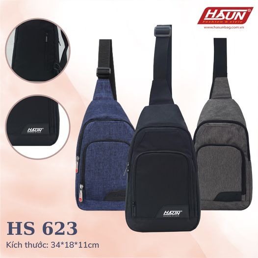 Túi đeo chéo Hasun 623 đựng ví điện thoại hoặc máy tính bảng(KT 34*18*11cm)