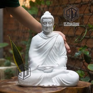 Tượng thích ca 35 cm màu trắng