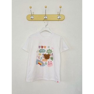 BUDDIES | Áo thun babytee trắng in hình no2