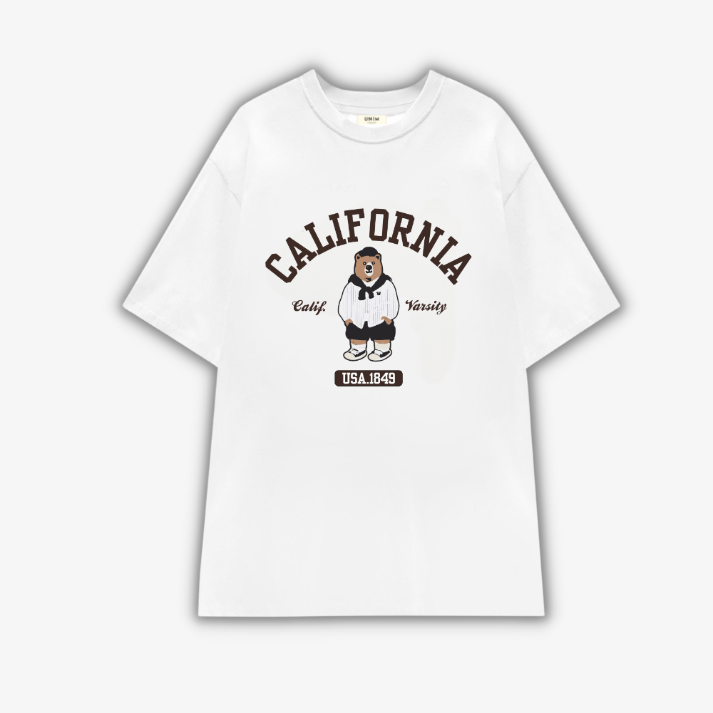 Áo Thun Gấu Whoau Cao Cấp Unim Store Cotton 100% Định Lượng Vải 250 GSM Phong Cách Unisex