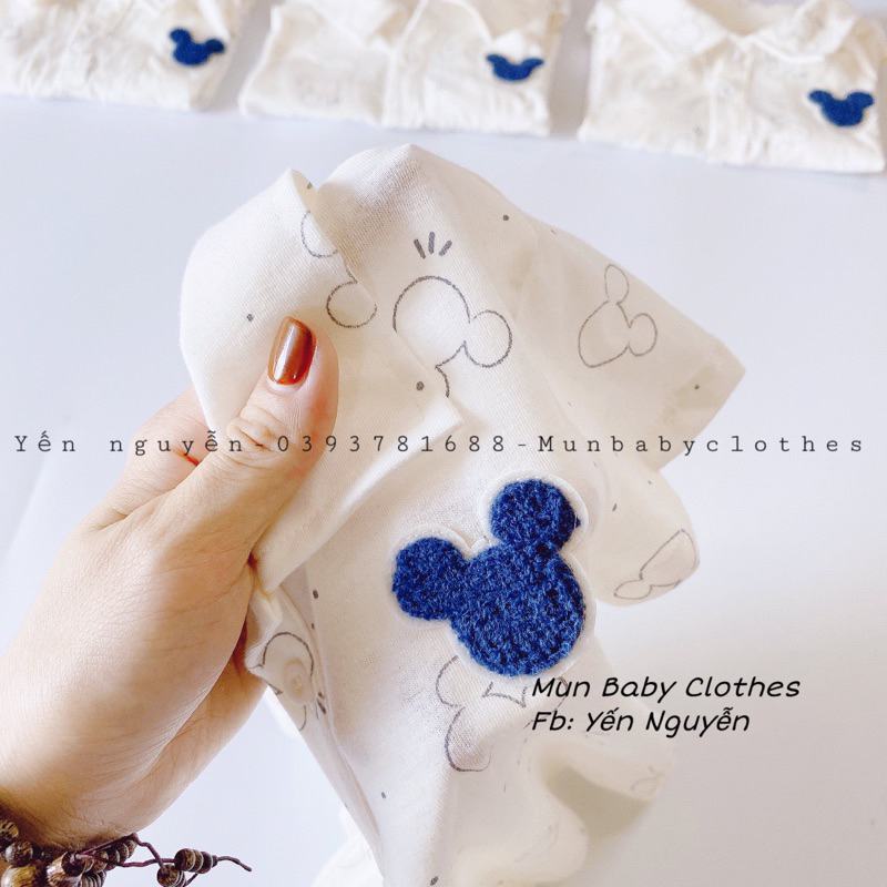 Áo thun cộc tay xuất dư hoạt tiết chuột mickey dễ thương