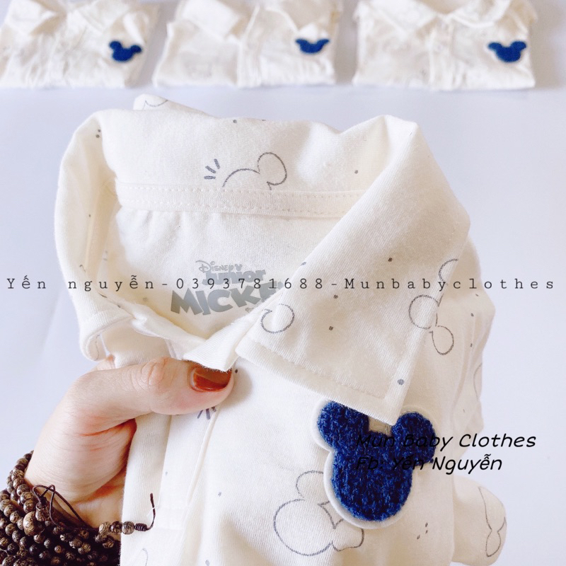 Áo thun cộc tay xuất dư hoạt tiết chuột mickey dễ thương