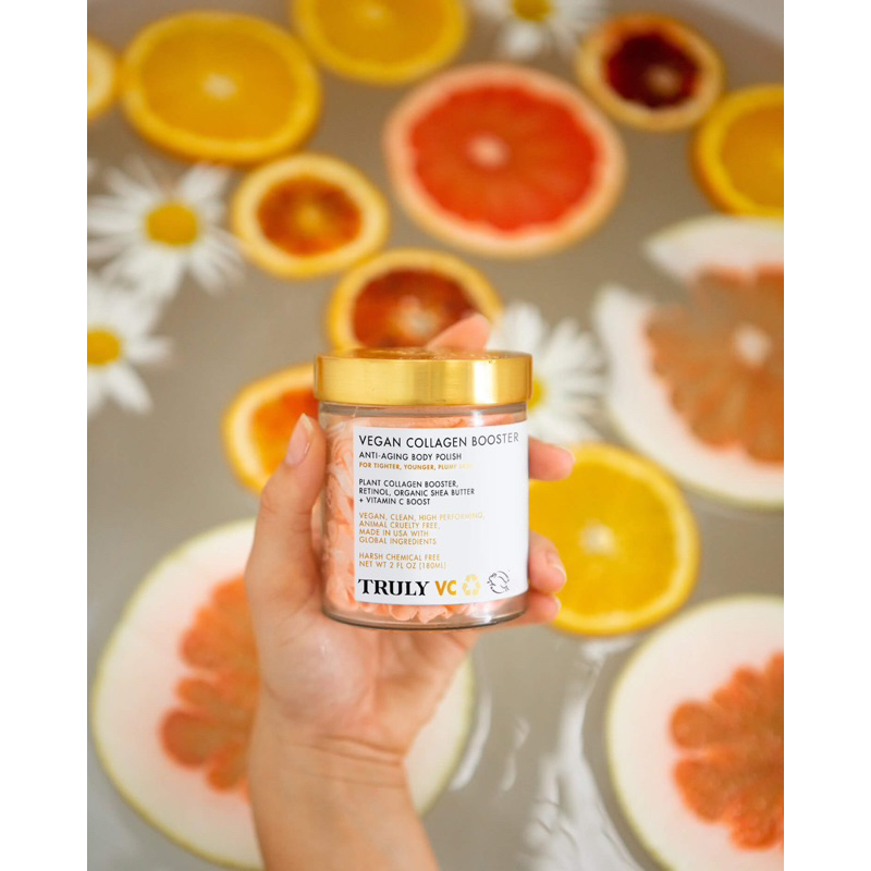 Tẩy tế bào chết cơ thể Truly Beauty Vegan Collagen Booster Anti-Aging Body Polish