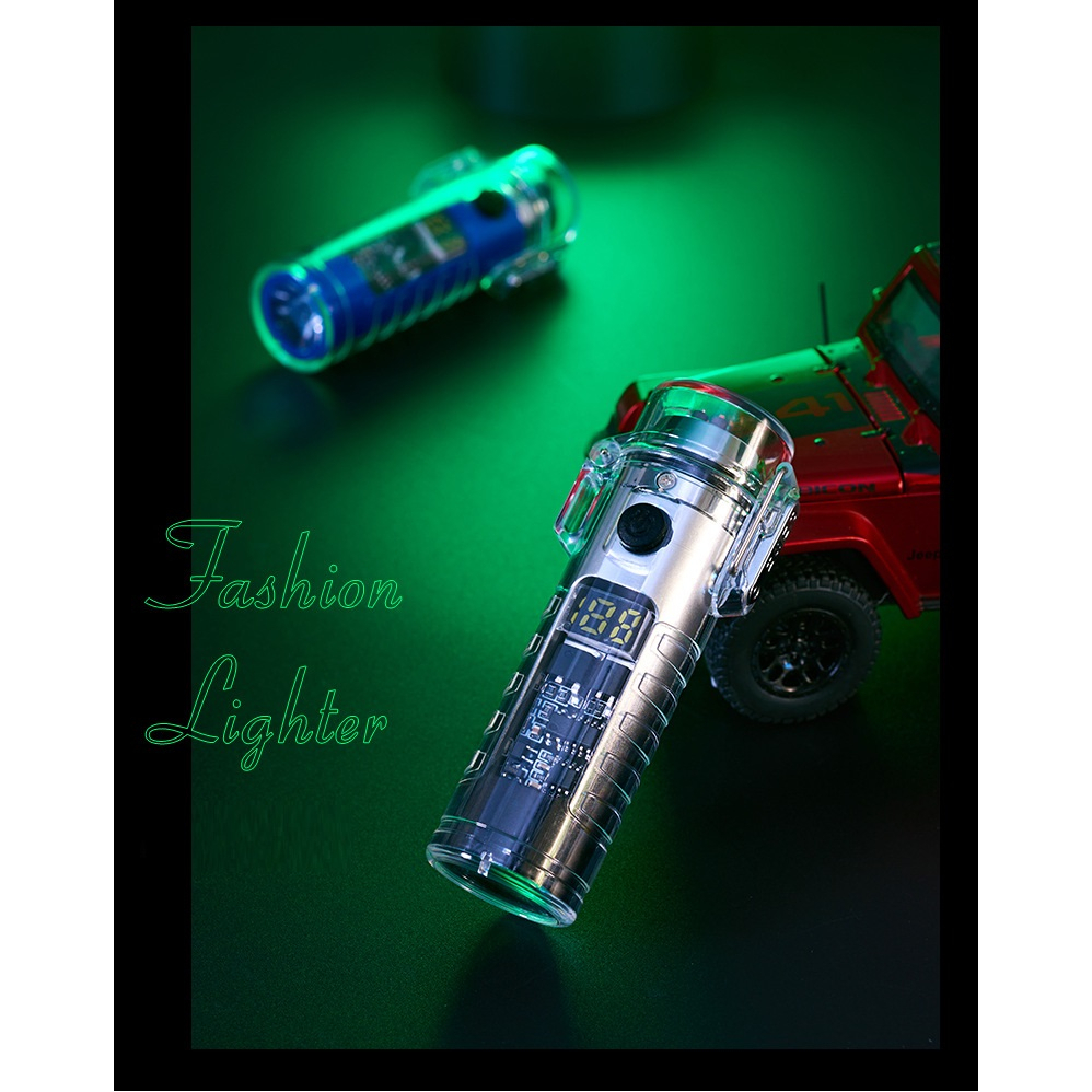 Đèn mini siêu sáng kiêm quẹt điện tia Plasma đa năng cao cấp chống nước kèm dây đeo