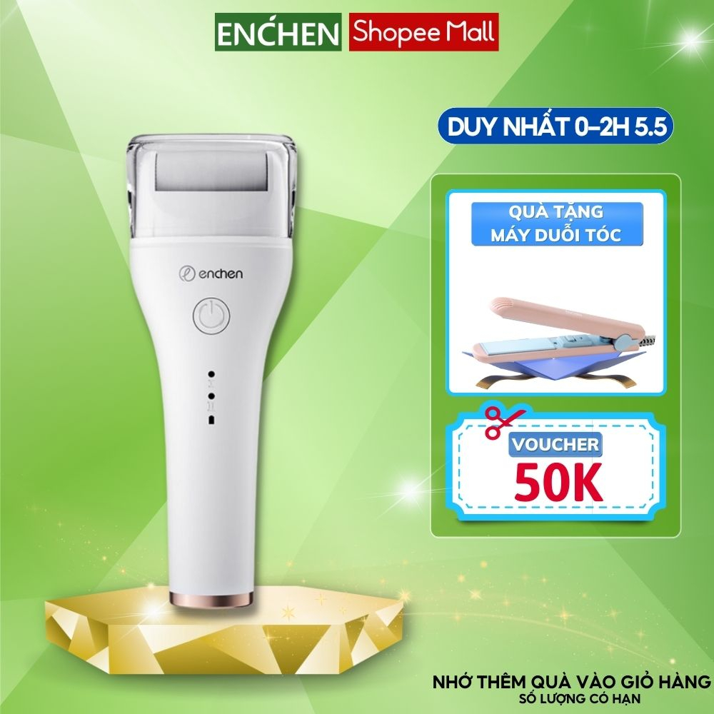 Máy chà gót chân Enchen Rock/EMJ001 tẩy tế bào ch.ết làm mềm sáng gót chân chuyên dụng tại nhà Rock Foot Callus remover