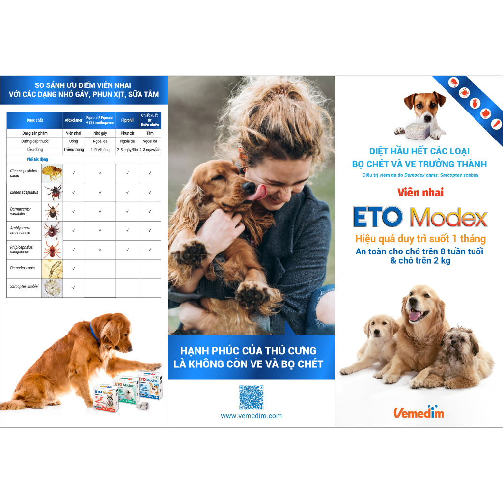 ETO Modex  - Kiểm soát ve, rận, bọ chét, viêm da
