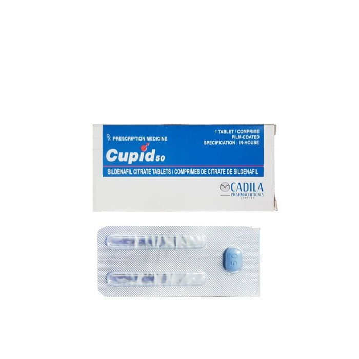 (Có Che Tên) Viên Uống Hỗ Trợ Tăng Cường Sinh Lý Nam, Không Lo Yếu Sinh Lý, Xuất Tinh Sớm – VIAGRA CUPID 50 1 Hộp 1 Viên