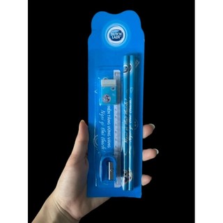 Bộ đồ dùng học tập bút viết thước gôm chuốt