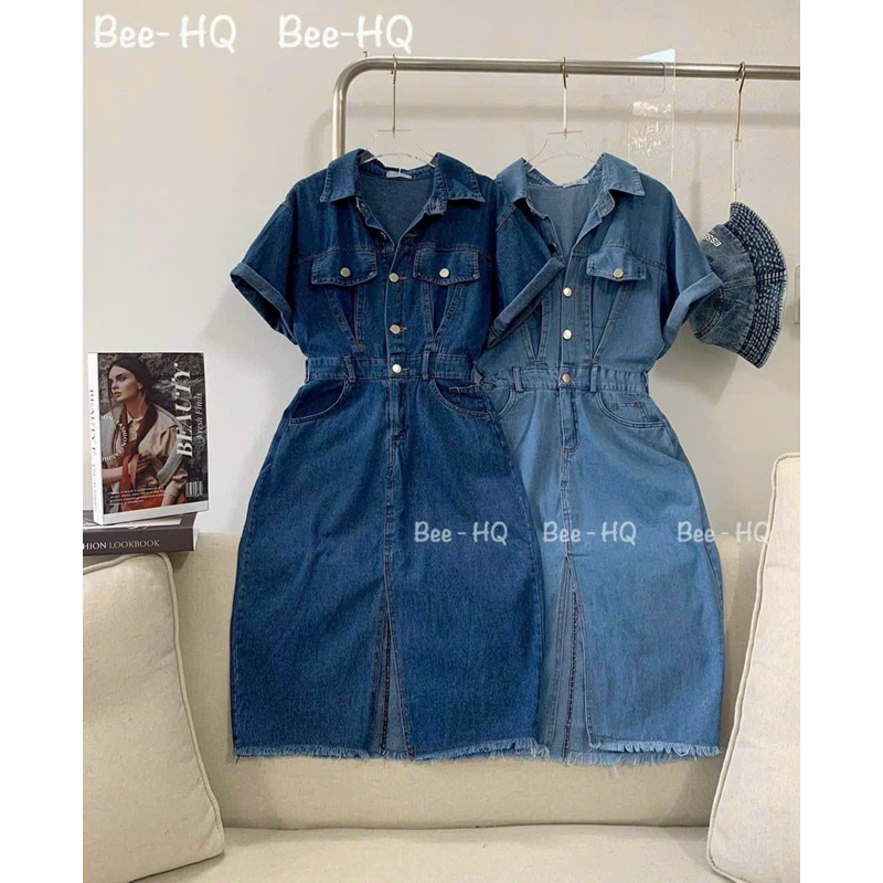 Đầm jean dài hot nhất thời điểm hiện tại lss