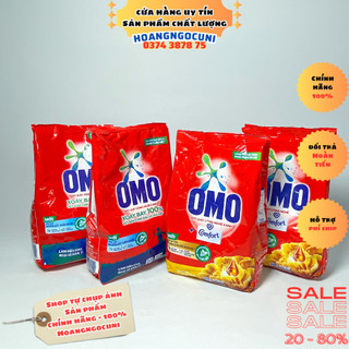 Bột giặt omo đỏ và omo comfort gói nhỏ các dung tích 350g 380g 700g 770g mẫu mới 2023