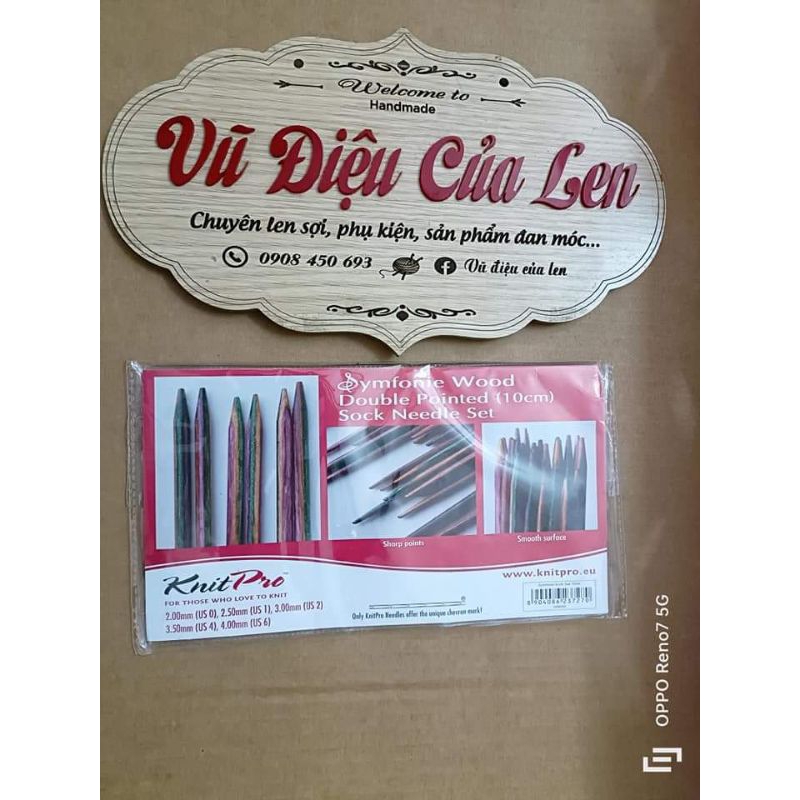 SET Kim đan 2 đầu Knitpro symfonie 10cm