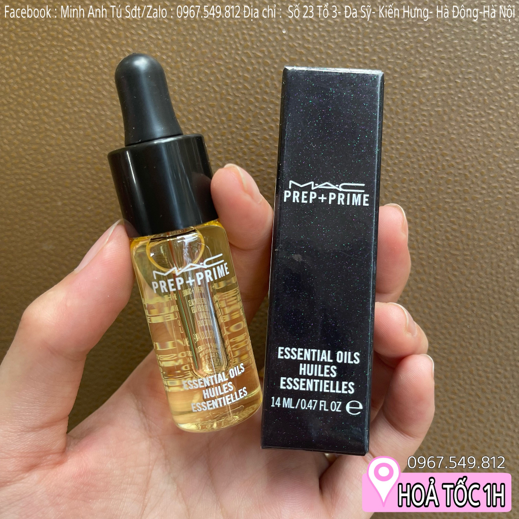 Tinh Dầu Pha Nền MAC Oils Prep + Prime Essential Oils Grapefruit & Chamomile 14Ml [Chính Hãng]
