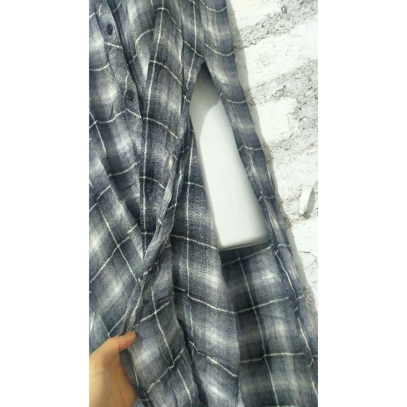 Đầm xẻ tà vải đũi mềm size S-M