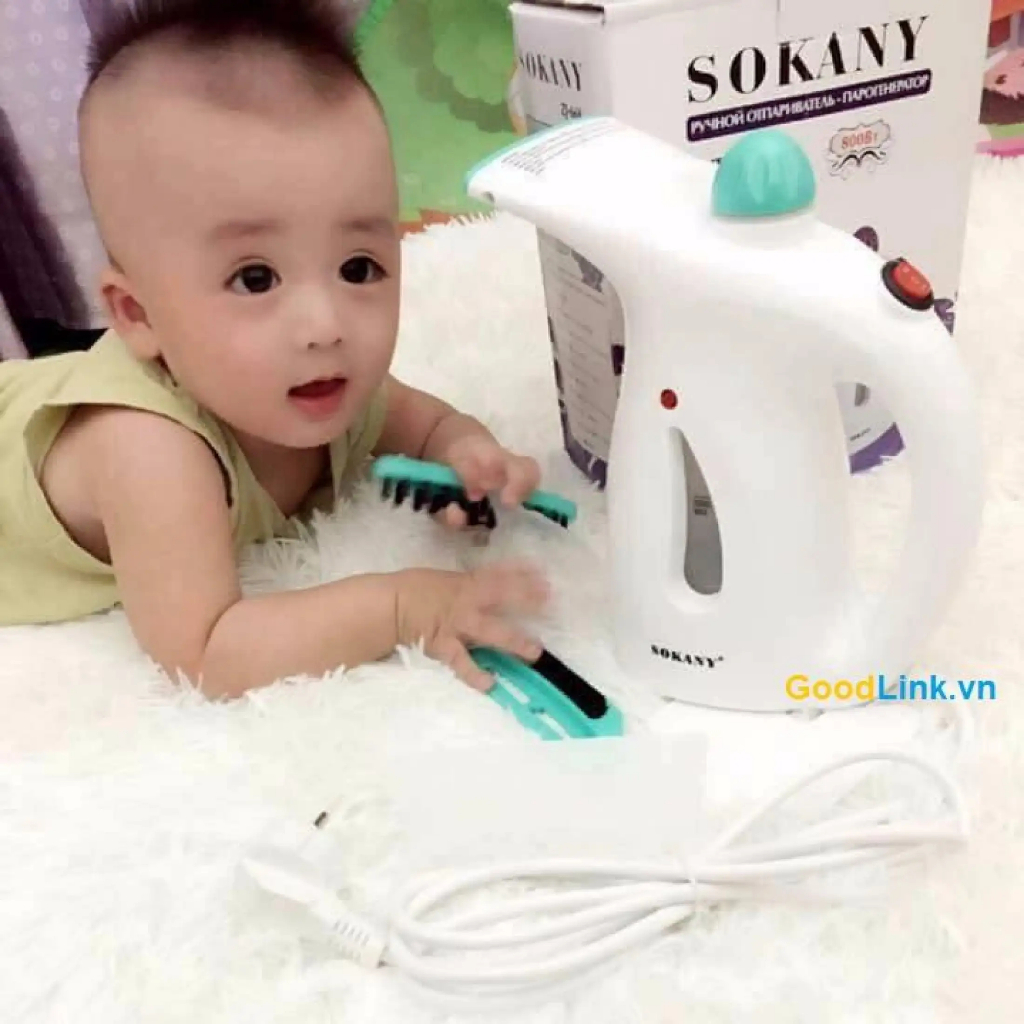 BẢN ỦI HƠI NƯỚC KIÊM MÁY XÔNG MẶT 2IN1 SOKANY ZJ-668 (10281, LM)