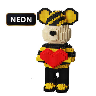 Lego mô hình lắp ráp bearbrick 33cm XINZ đồ chơi xếp hình chú gấu bạo lực đẹp dễ thương
