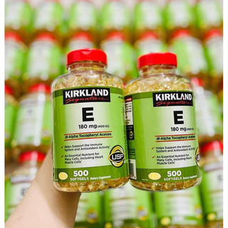 Vitamin e kirkland 400iu 500 viên của mỹ - làm đẹp da, chống lão hoá