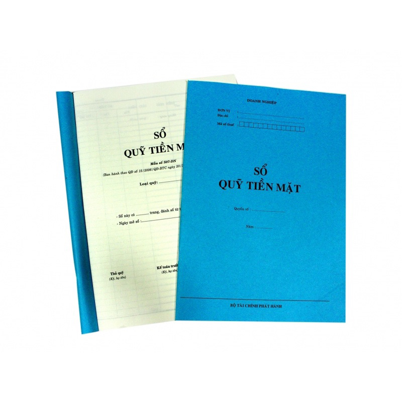 Sổ quỹ TM- Bộ tài chính ban hành