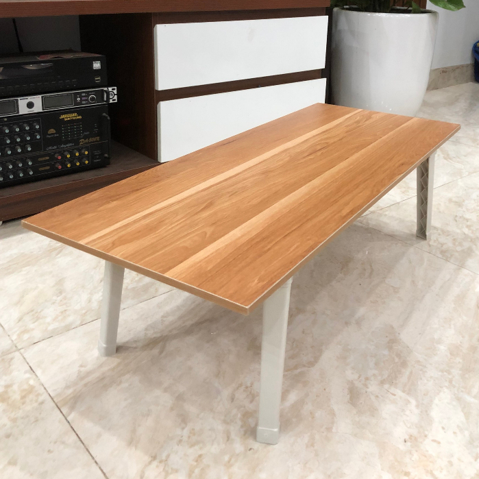 Bàn học sinh sinh viên gấp gọn 50x70 chân nhựa đúc chắc chắn, Bàn học bàn làm việc gấp gọn ngồi bệt chân nhựa XẢ KHO