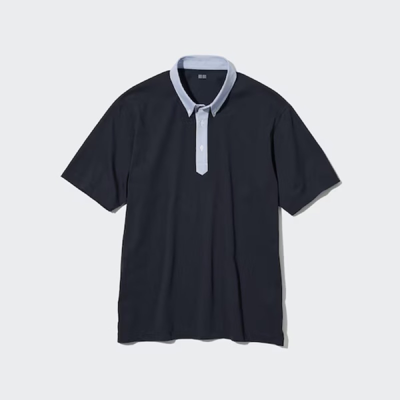 Áo polo Nam Airism Uniqlo chất mát mịn