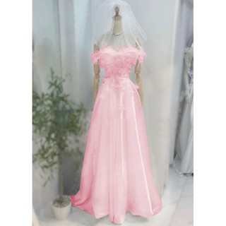 ĐẦM MAXI ĐÍNH HOA KẾT LÔNG VŨ