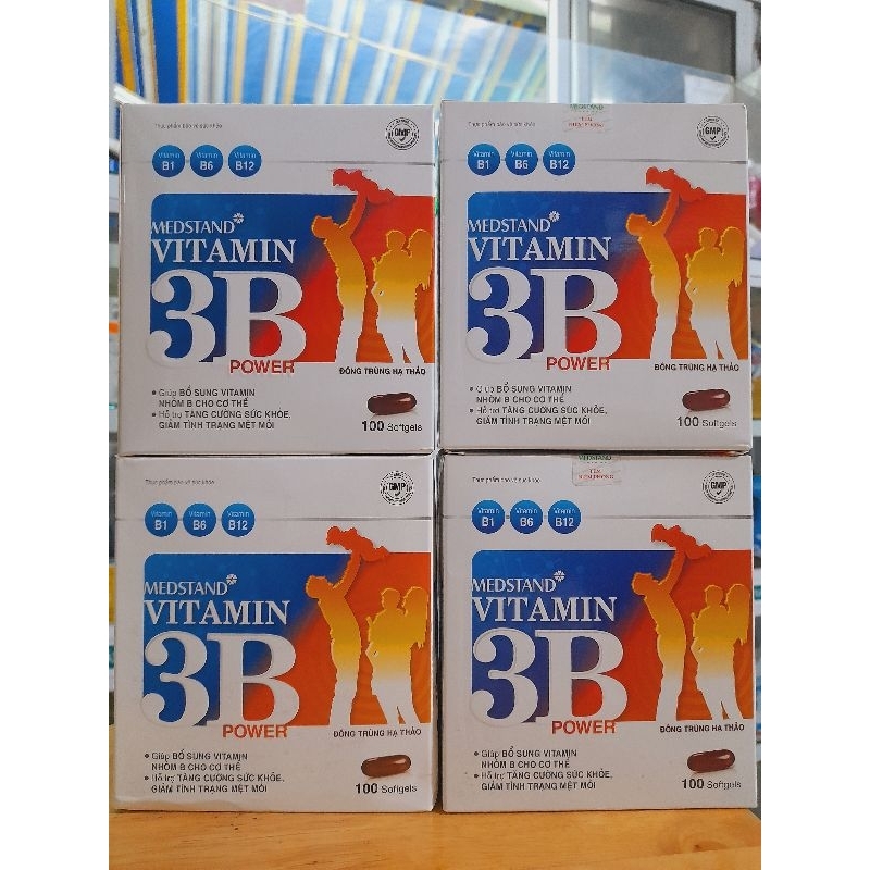 Vitamin 3B ( B1-B6-B12- Đông trùng hạ thảo) hộp 100 viên