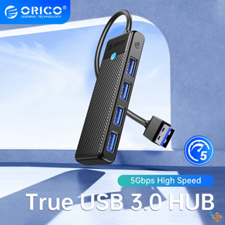 Bộ chia Hub ORICO 4 cổng USB 3.0 Type C  USB-A siêu mỏng cho PC/Laptop PAPW4A PAPW3AT Bảo hành 1 Năm