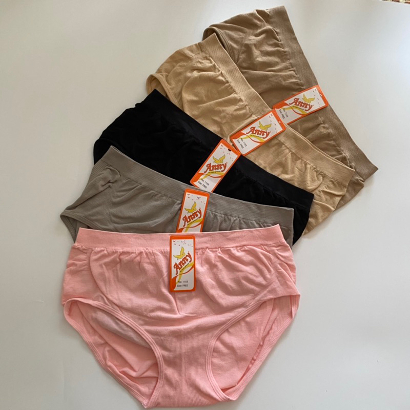 Quần lót nữ cotton thun dáng tam giác Anny 1103 mềm co giãn cạp vừa che bụng hàng Thái lan