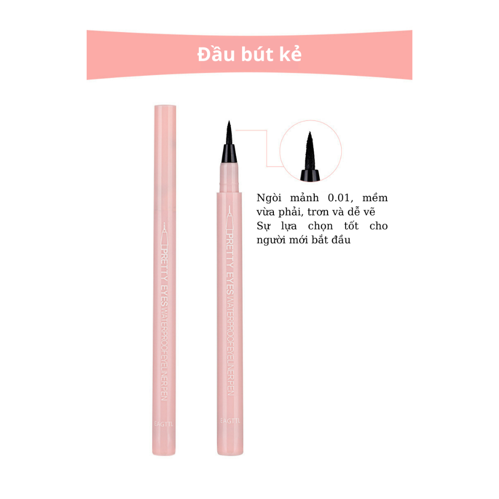 Bút kẻ mắt LIG dạng lỏng không nhòe chống nước, mồ hôi lâu trôi màu đen và màu nâu.