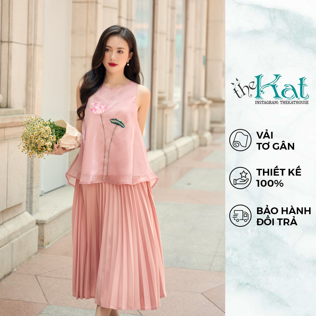 Áo Tú Xuân The Kat House, vải tơ Organza mịn màng, mỏng nhẹ, thoáng mát