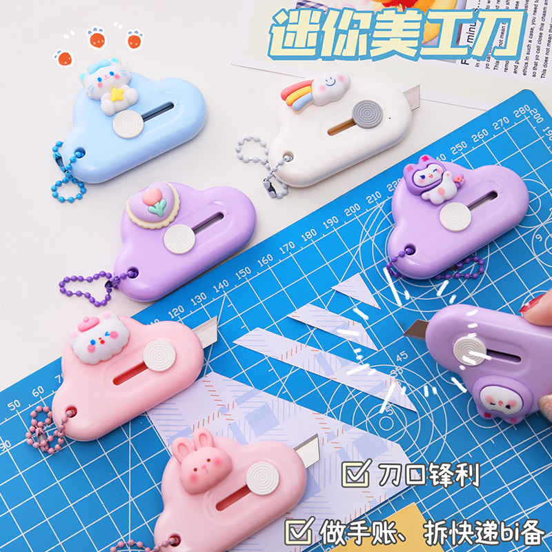 [MẪU MỚI 2023] DAO DỌC GIẤY MINI, CÓ ĐÍNH CHARM DỄ THƯƠNG, THIẾT KẾ ĐẸP