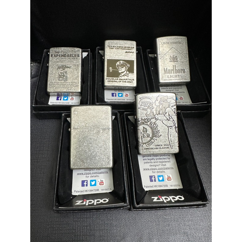 Vỏ Zippo chính hãng bạc cổ