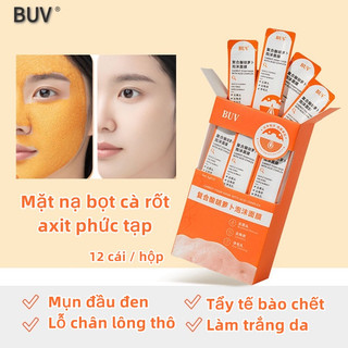 Hộp 12 Mặt Nạ Cà Rốt Sủi Bọt YANFU 4g x 12 Gói CAM KẾT CHÍNH HÃNG