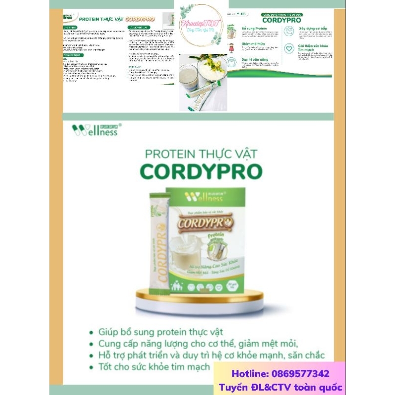 Thực phẩm Protein thực vật Cordypro