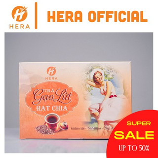 Trà gạo lứt hạt chia hera mẫu mới